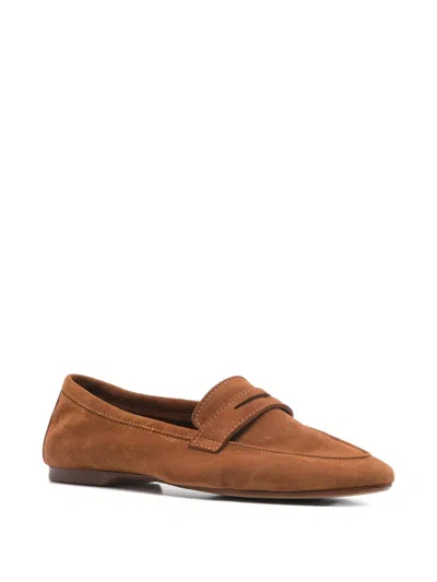 P.a.r.o.s.h Strap Loafers In Brown