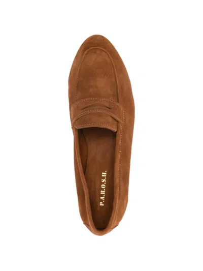 P.a.r.o.s.h Strap Loafers In Brown