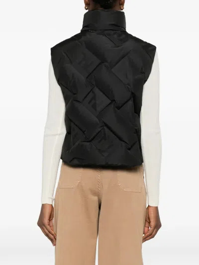 Fendi Quilted-pattern Jacket In Black