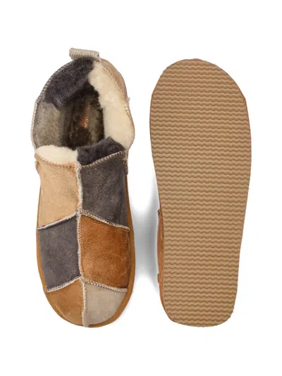 Shepherd Annie Patchwork-design Slip-on In Brown