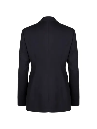 Seafarer Gilda Tailored Jacket Back Vent Lapels In Black
