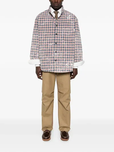 Lc23 Check Buttoned Shirt In Blue