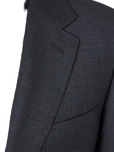 Canali Button-up Suit In Blue