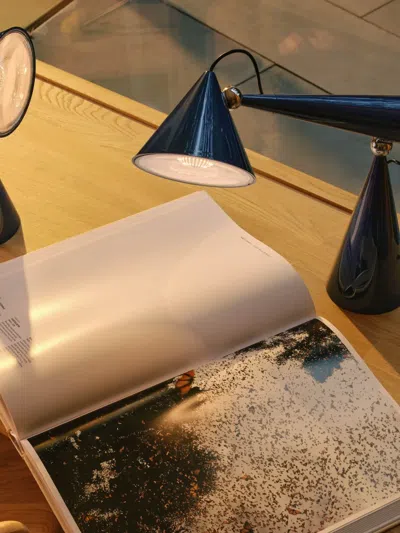 Tom Dixon Pose Task Table Lamp In Blue