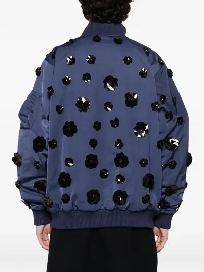 P.a.r.o.s.h P. A.r. O.s. H. Embroidered Bomber Jacket In Blue