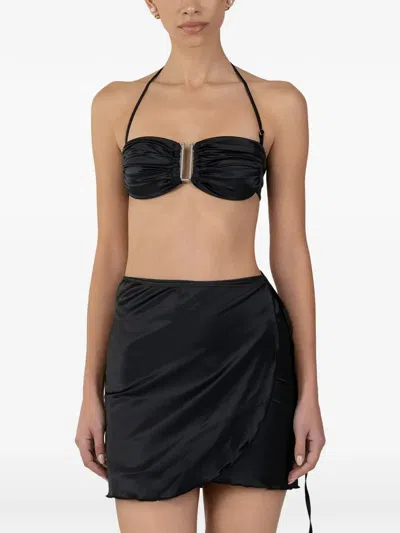 Paramidonna Leone Draped Pareo In Black