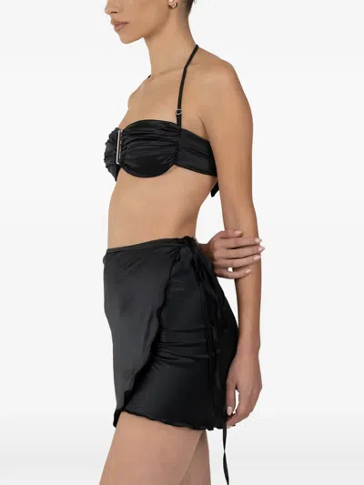 Paramidonna Leone Draped Pareo In Black
