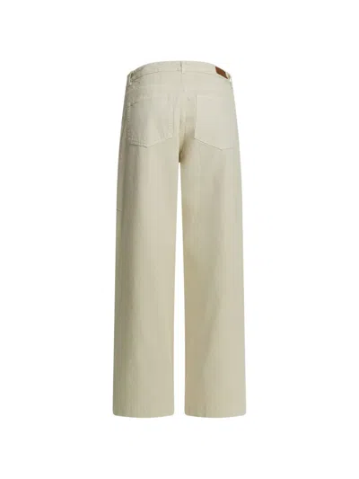 Moncler Patch-pocket Jeans In Neutral
