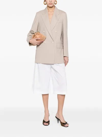 Max Mara Double-breasted Jacket In Neutral