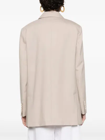 Max Mara Double-breasted Jacket In Neutral