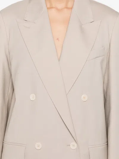 Max Mara Double-breasted Jacket In Neutral