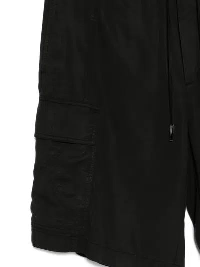 Iceberg Cargo Drawstring Shorts In Black