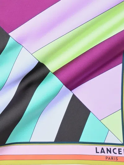 Lancel Geometric Triangle Scarf In Multi