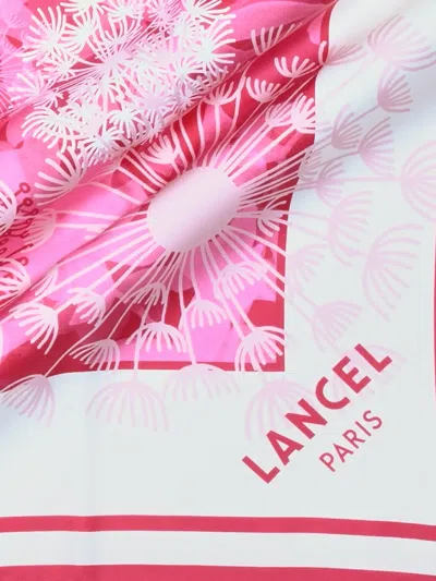 Lancel Printed Silk Square Scarf In Multi