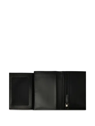 Lancel Leon Smooth Leather Wallet In Black
