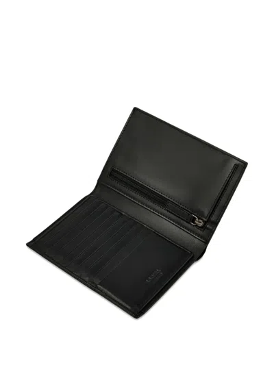 Lancel Leon Smooth Leather Wallet In Black