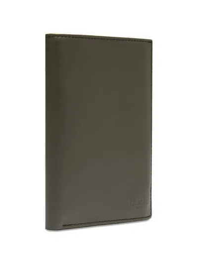 Lancel Leon Smooth Leather Wallet In Gray