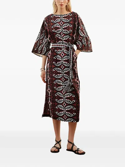 Devotion Pebble Midi Dress In Black