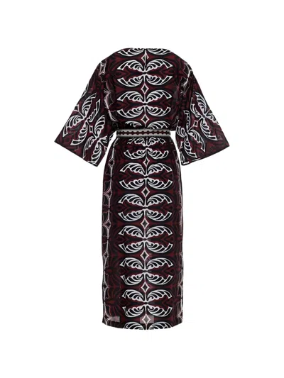 Devotion Pebble Midi Dress In Black