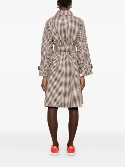Max Mara Double-breasted Belted Coat In Brown