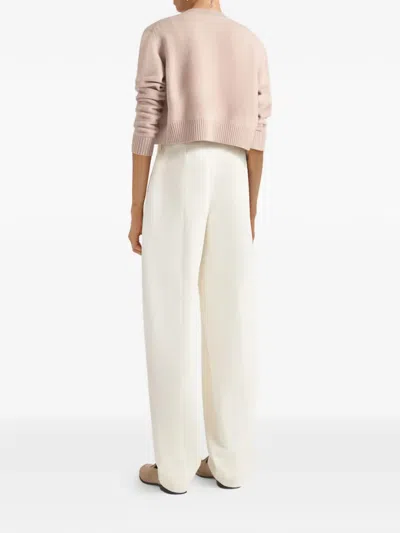 Givenchy Cropped Cardigan In Wool And Cashmere In Pink