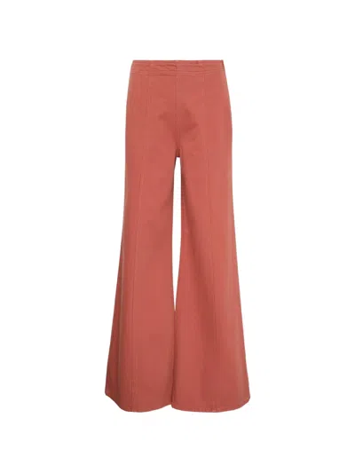 Ulla Johnson Agatha Embellished High-rise Straight-leg Jeans In Pink