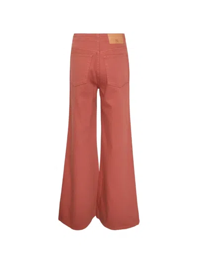 Ulla Johnson Agatha Embellished High-rise Straight-leg Jeans In Pink