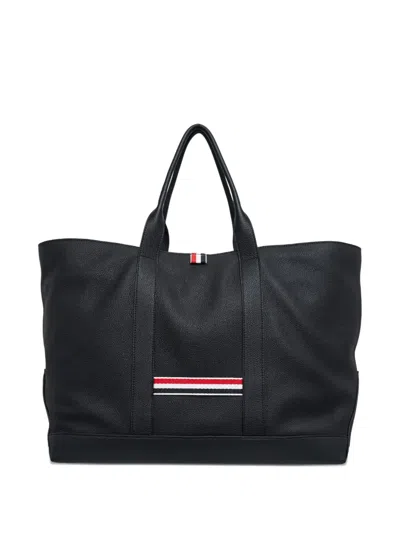 Thom Browne Medium Tool Tote Bag In Black