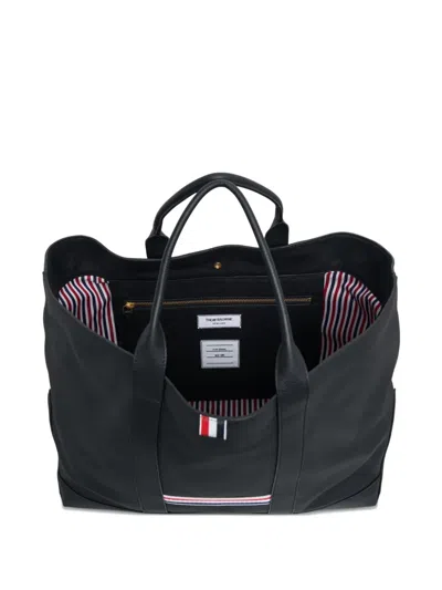 Thom Browne Medium Tool Tote Bag In Black