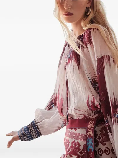 Devotion Aria Patterned Blouse In Multi