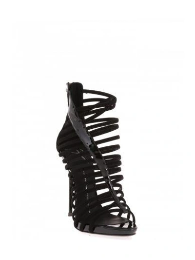 Shop Giuseppe Zanotti Design Leather Sandals In Black