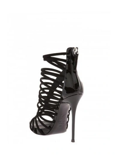 Shop Giuseppe Zanotti Design Leather Sandals In Black