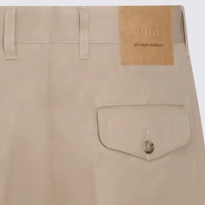 Ami Alexandre Mattiussi Trousers Light And Natural In Neutral