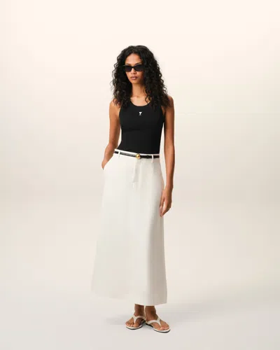 Ami Alexandre Mattiussi Ami Paris Women Ami De Couer Cotton Tank Top In Black