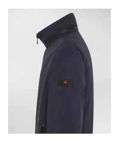 Peuterey Logo Patch Pull-out Hood Jacket In Black