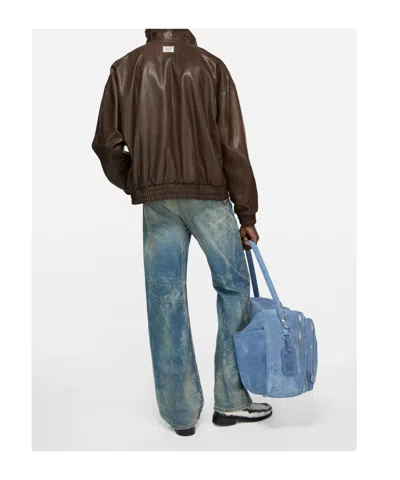 Acne Studios Ami Paris Ami De Coeur Wool Cardigan In Brown