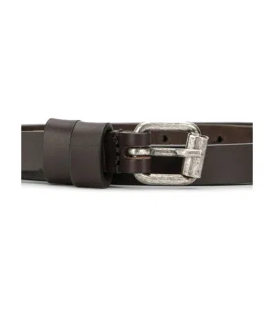 Aspesi Buckled Belt In Brown