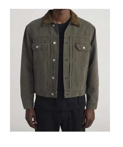 Frame Chest-pockets Collared Jacket In Brown