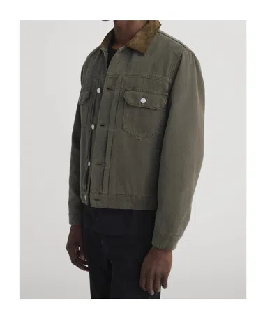 Frame Chest-pockets Collared Jacket In Brown