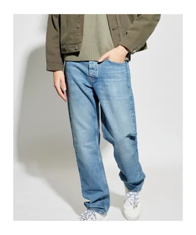 Frame Button-fastening Jeans In Brown