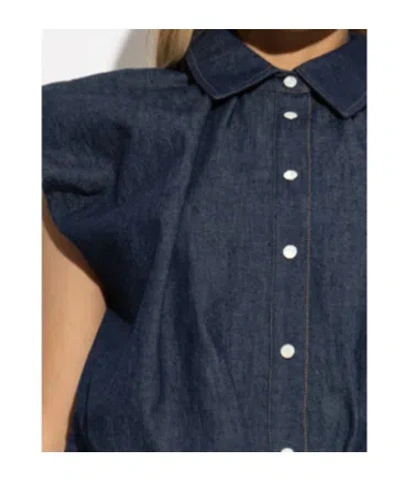 Frame The Shell Bubble-sleeve Top In Multi