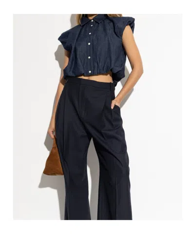 Frame The Shell Bubble-sleeve Top In Multi