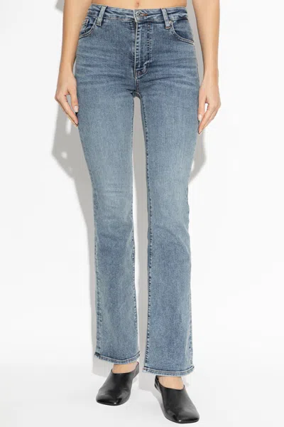 Frame Le Pixie Low-rise Flared Jeans In Multi