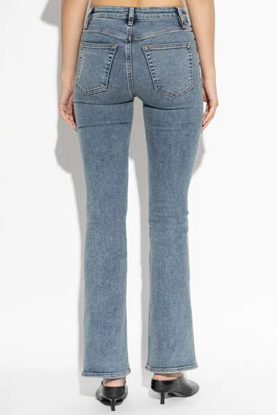 Frame Le Pixie Low-rise Flared Jeans In Multi