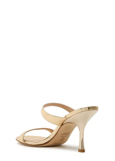 Stuart Weitzman Nudist Metallic Dual-band Slide Sandals In Multi