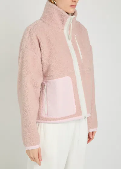 Canada Goose Simcoe Zip Up Fleece Sweater White Label In Pink