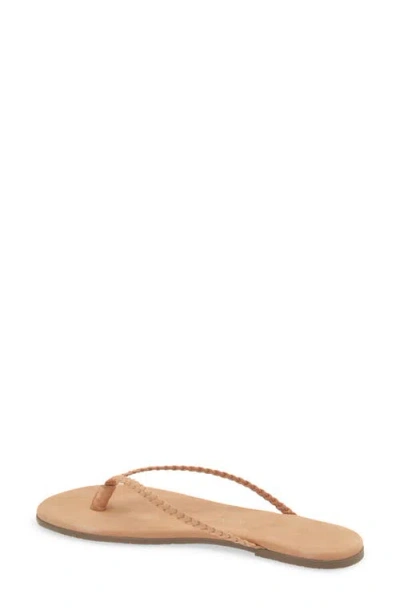 Tkees Foundations Matte Leather Flip-flops In Neutral