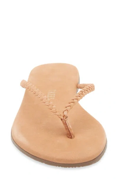 Tkees Foundations Matte Leather Flip-flops In Neutral