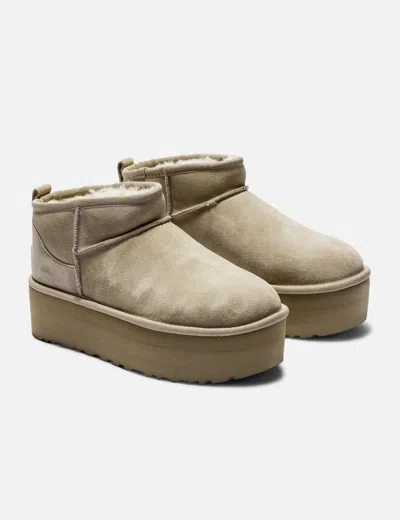 Ugg Classic Ultra Mini Platform In Gray