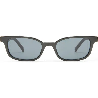 Le Specs Confidential 51mm Rectangular Sunglasses In Gray